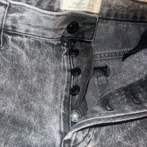 Free People black stone wash jeans NWT